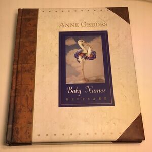 Anne Geddes Baby Names Keepsake Book - padded covers 1997 vintage unused So cute